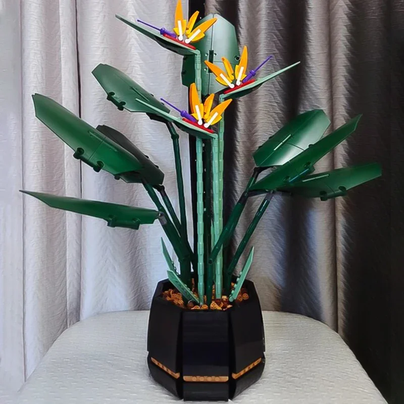 New 10289 Bird Of Paradise Bouquet Building Block Bricks Diy Potted Illustration Holiday Girlfriend Gift