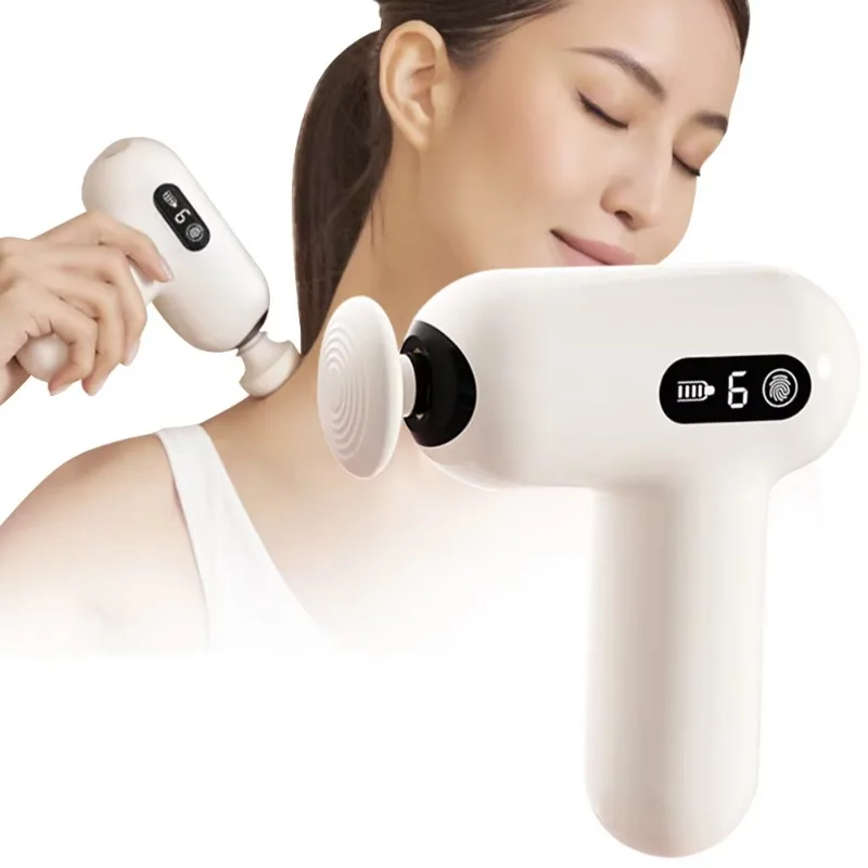 

Low Decible Mute Noise Household Massage Gun Muscle Rechargeable Mini Massage Gun For Home Outdoor Gym Office