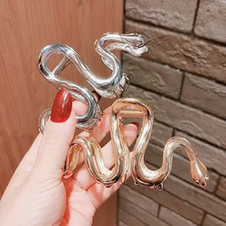 New Wave Metal Grab Clip Large Hair Clip Snake Headwearr