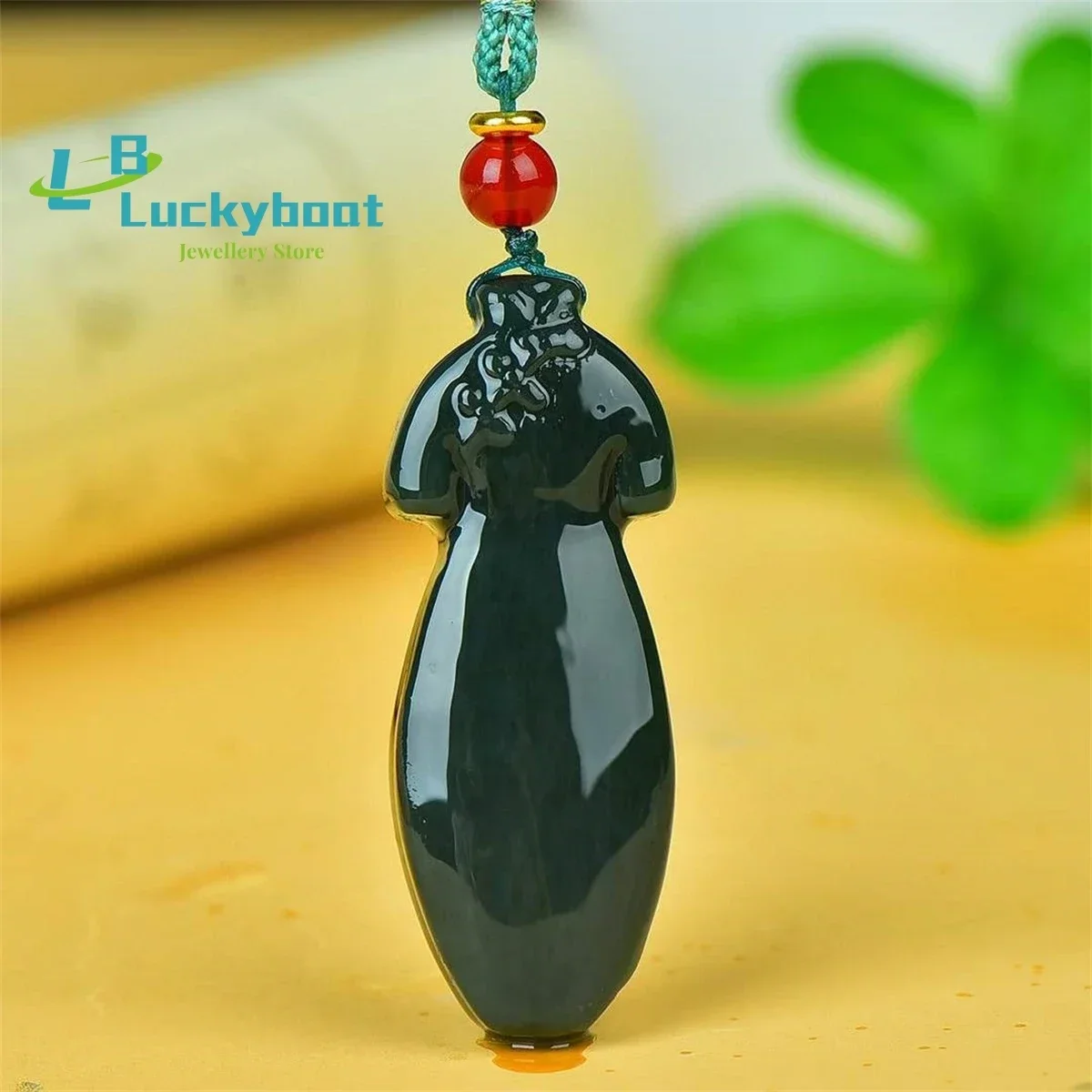 Natural Hetian Qingyu Qipao Qikai Desheng Pendant Simple and Generous Personalized Fashion Versatile for Men and Women