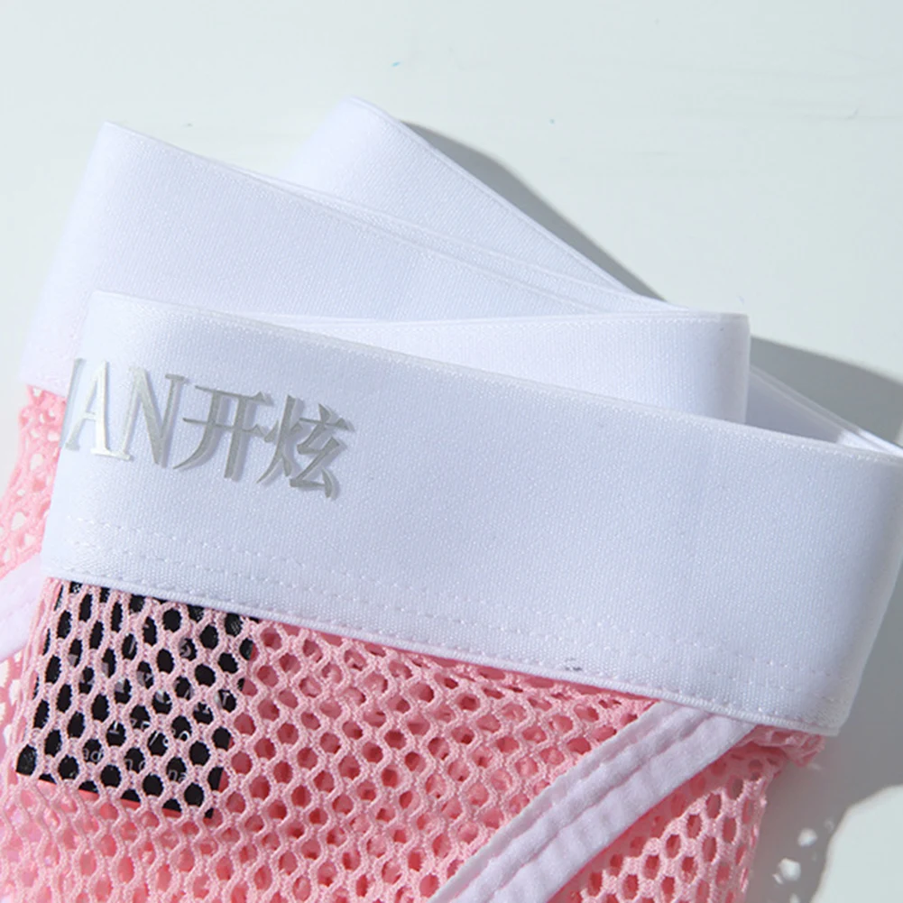 

Hot Sexy Men Mesh Fishnet Hollow Out See Through Briefs Bikini Underwear Elephant Nose Bulge Pouch Lingerie