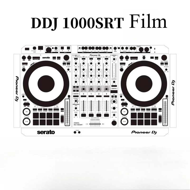 Película protectora aplicable para controlador Pioneer DDJ1000 DDJ1000SRT, película protectora completamente cerrada, no incluye la máquina