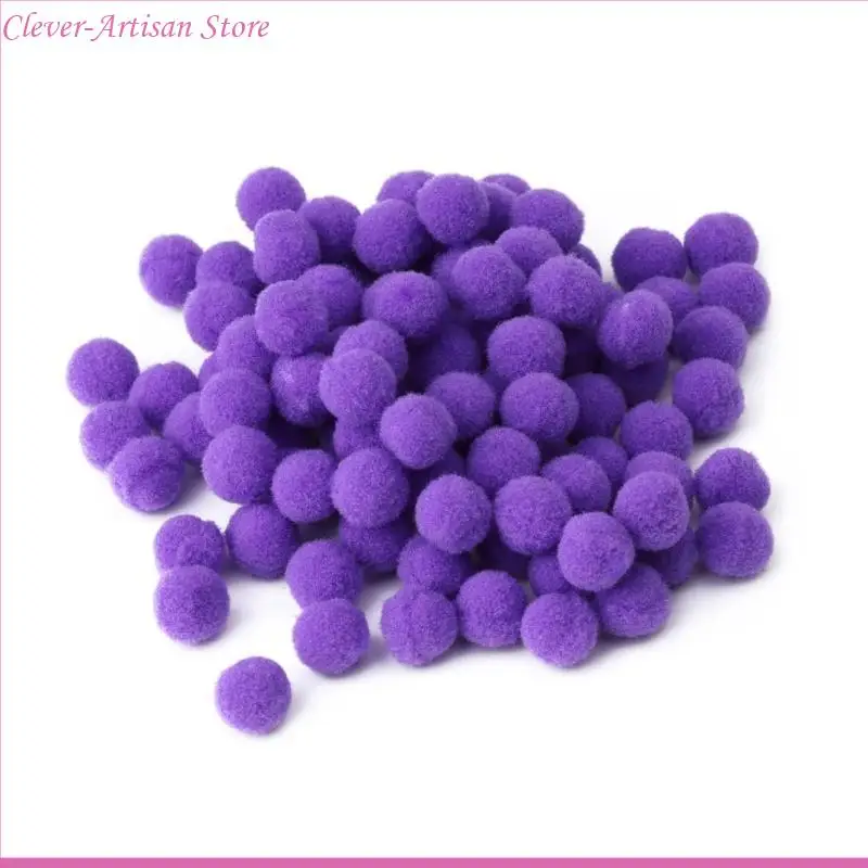 E06B 100pcs Multi Pom Poms Poms круглые шарики