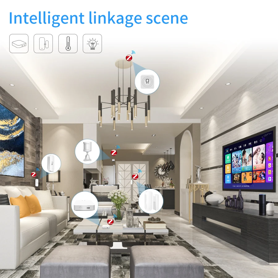 Inteligentne WiFi Tuya/Zigbee czujnik drzwi inteligentne drzwi otwarte/zamknięte wykrywacze czujnik na okno aplikacji Smartlife współpracują z Google Home Alexa