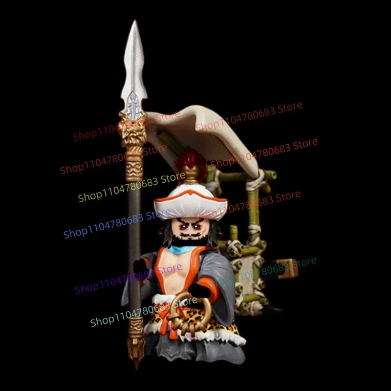 MOC Building Blocks Minifigure Three Kingdoms Yang Lin Assembled Model Ornament Anime Cartoon Collectible Action Figure Toy,Gift