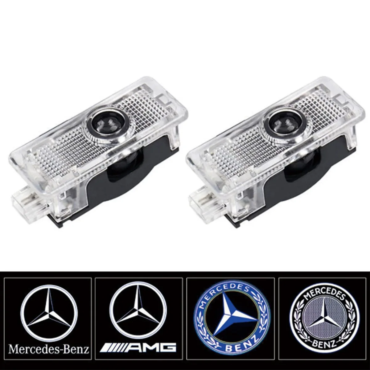 2Pcs for Mercedes Benz CLS CLA E Class C Class Coupe C207 A207 C218 CLS260 CLA200 Car Door Welcome Light Shadow Projector Lamps
