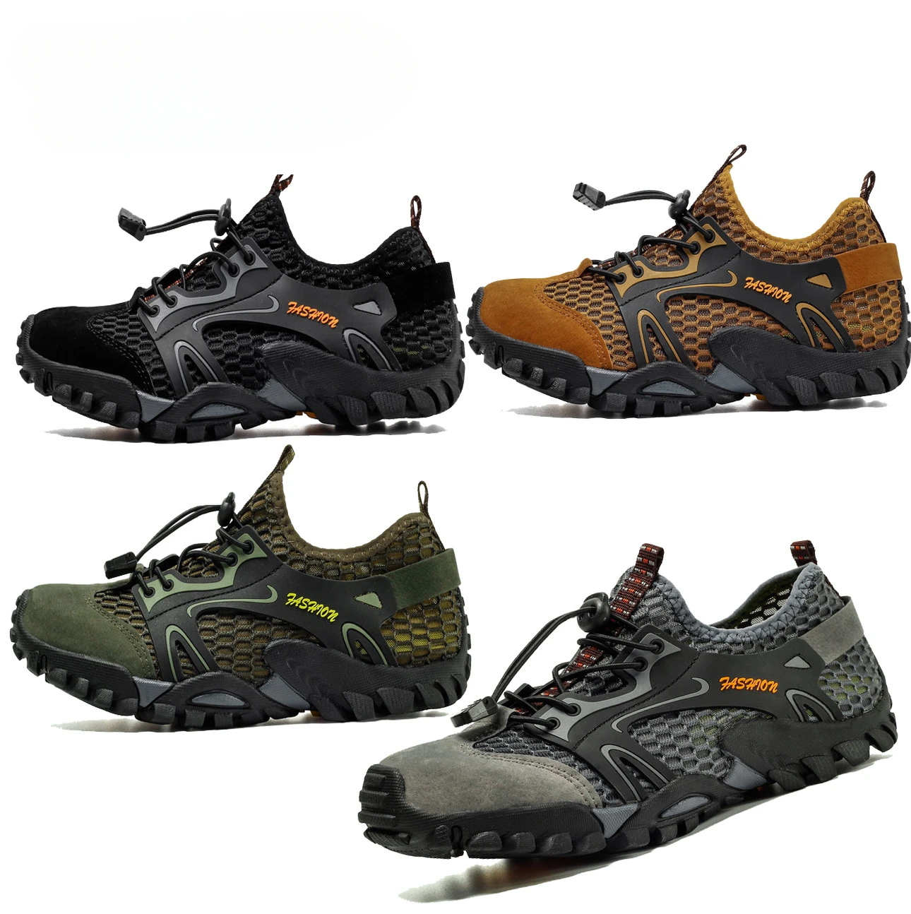 

Outdoor Hiking Shoes for Men, Non-slip Sandals, Breathable Beach Shoes, Camping, Fishing, New, Summer