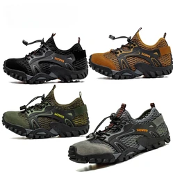 Outdoor Hiking Shoes for Men, Non-slip Sandals, Breathable Beach Shoes, Camping, Fishing, New, Summer