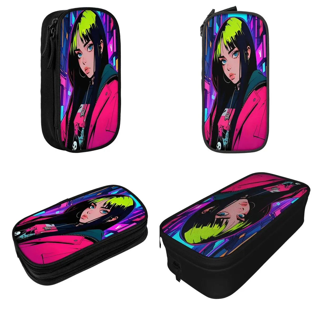 BadGuy Billies Pencil Cases Singer Pencil Box Pen for Girl Boy Big Capacity Bag Office Gifts Accessories