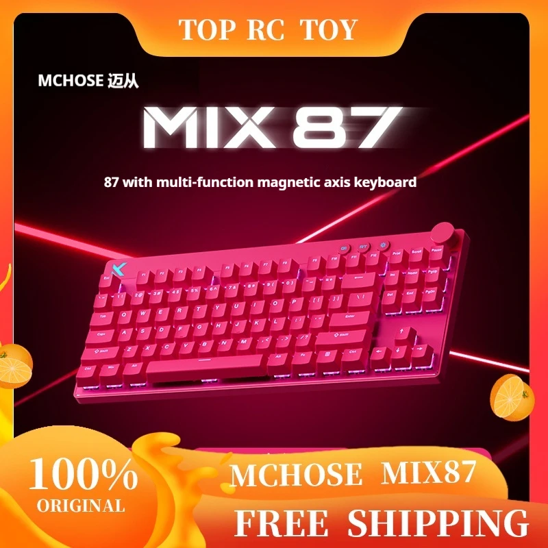 

MCHOSE Mix 87 Magnetic Axis Mechanical Keyboard ARGB Light Effect Customization Esports Games Wired Keyboard Office Computer