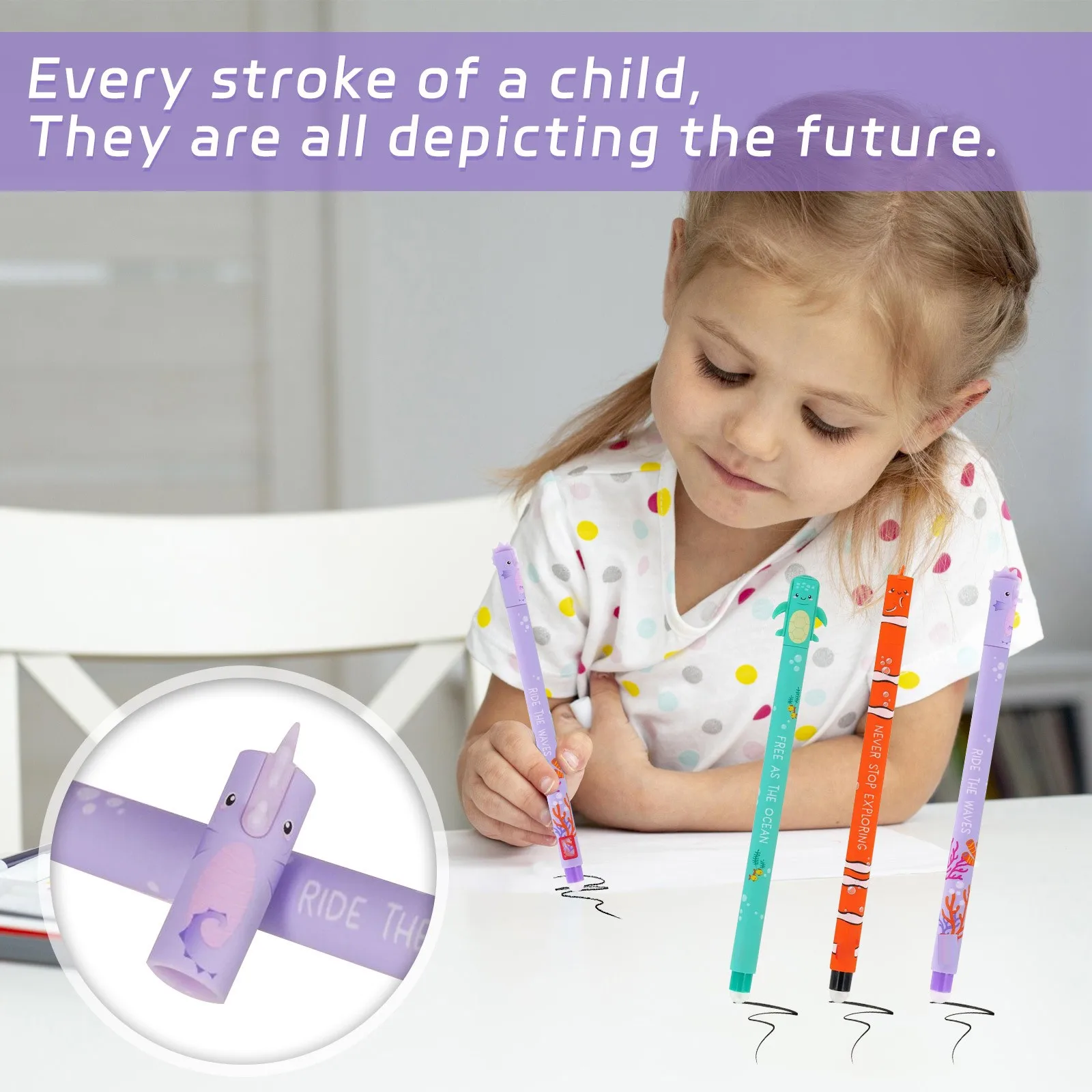 3/6 قطعة/المجموعة Generisch مجموعة أقلام قابلة للمسح طبعة خاصة 3 أقلام مثالية لطيف 1 مللي عبوة ، أفضل هدية للطلاب