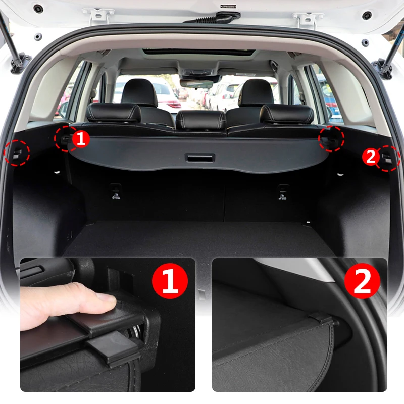 

For HAVAL H6 2018-2024 Retractable Trunk Cargo Cover Parcel Rack Anti-Peeping Shield Privacy Auto Accessories