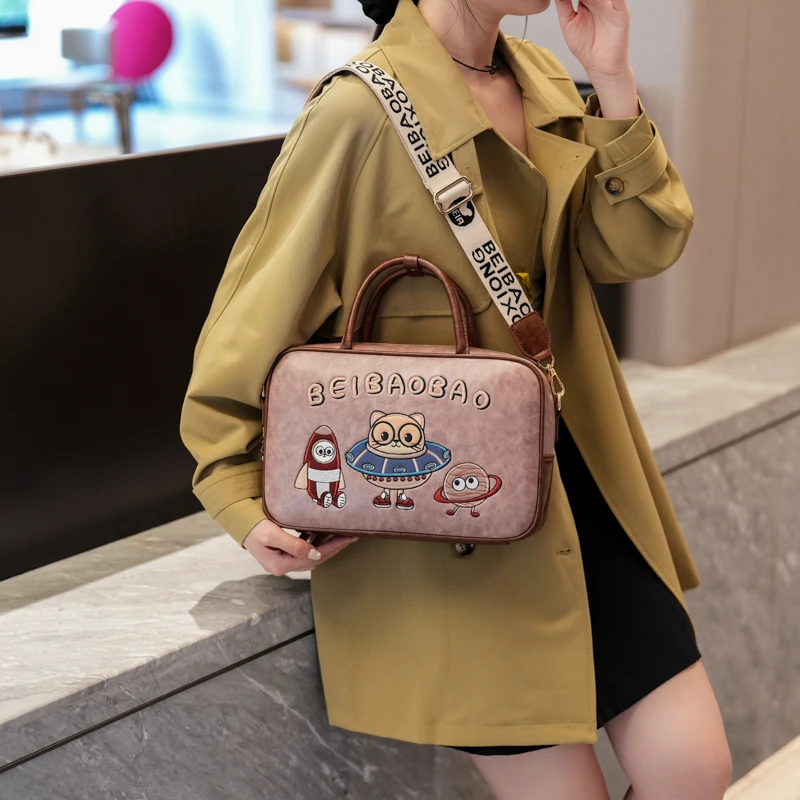 

Beibaobao 2025 New Trendy and Versatile Large Capacity Single Shoulder Bag Cartoon Anime Fashion Handheld Crossbody Bag