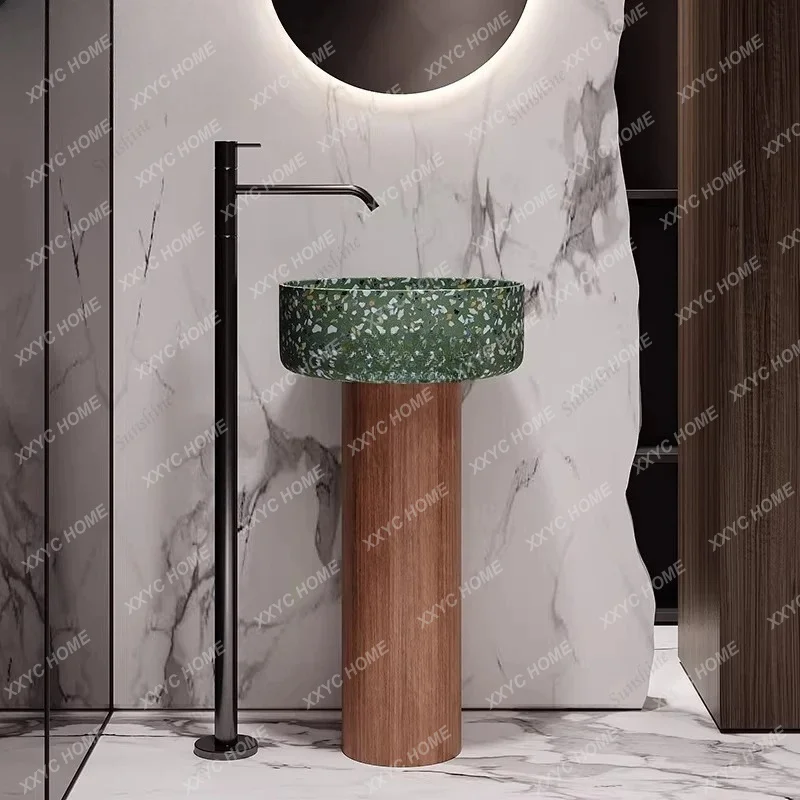 XX Floor-to-ceiling homestay hotel personalized art terrazzo vertical sink