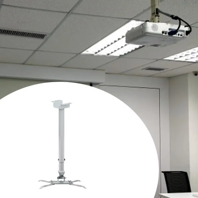

Adjustable Height Ceiling Projector Mount with 360 Degree Swiveling Extendable N0HC