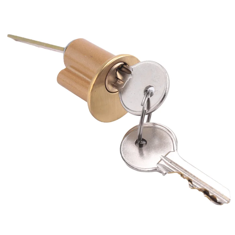 

AAAEL-4X Zinc Cylinder Deadbolt Latch Lock For Night Gate Door Entrance,Gold Finish