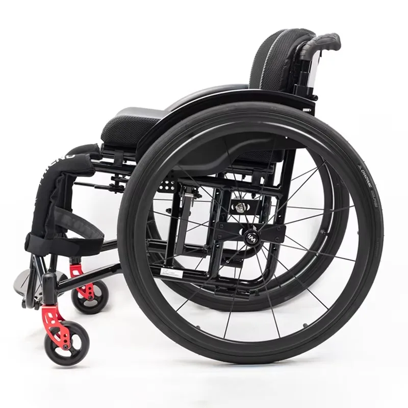 2026 Luxury Lightweight Ultra Light Folding Mobility Outdoor Aluminium Manual Sport Wheelchair Foldable Disabled