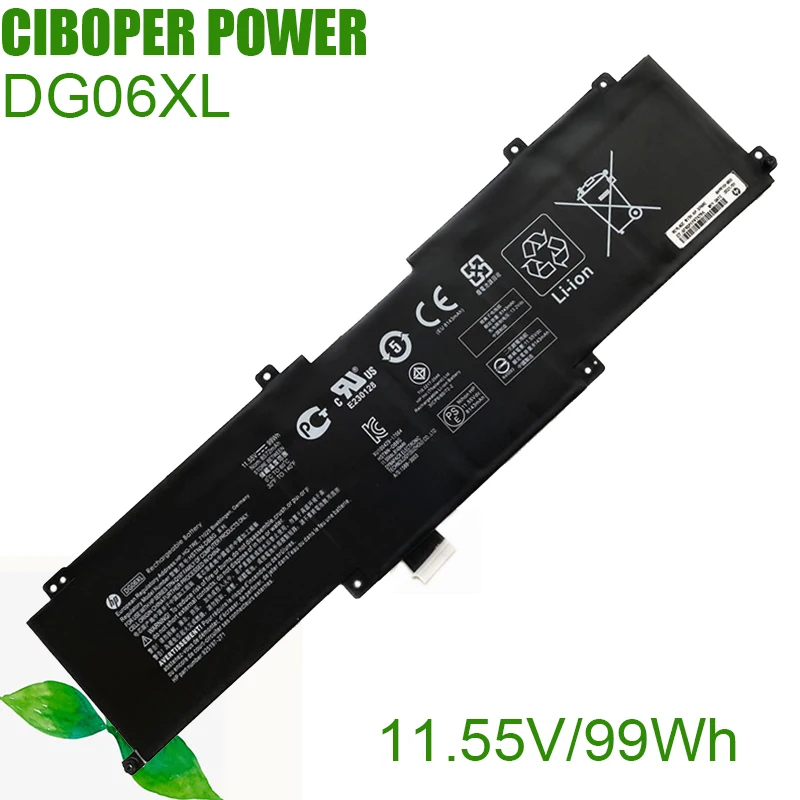 CP Echtem Laptop Batterie DG06XL 11,55 V/99Wh/8572mAh Für Omen X 17-AP000 17T-AP000 Serie Notebook 925149-855 HSTNN-DB8G