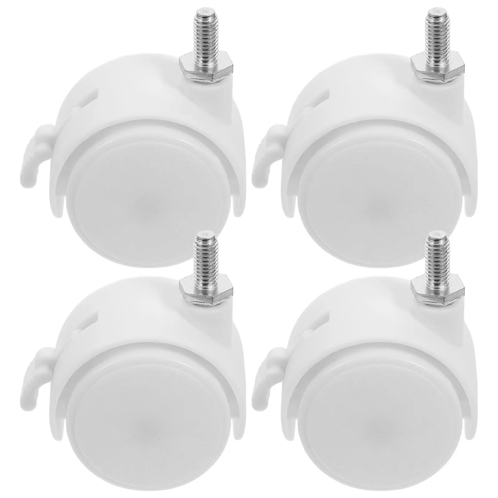 

4pcs Caster Wheels with Brakes 360 Degree Rotation Plastic for Furniture Office Chair Rolling Desk Replacement Gaming