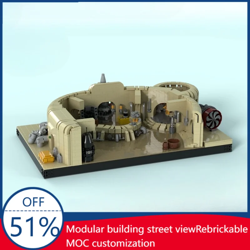 

4111PCS Watto's Junkyard Diorama MOC Model Creative Scene Building Blocks DIY Technology Assembly Educational Toy Birthday Gift