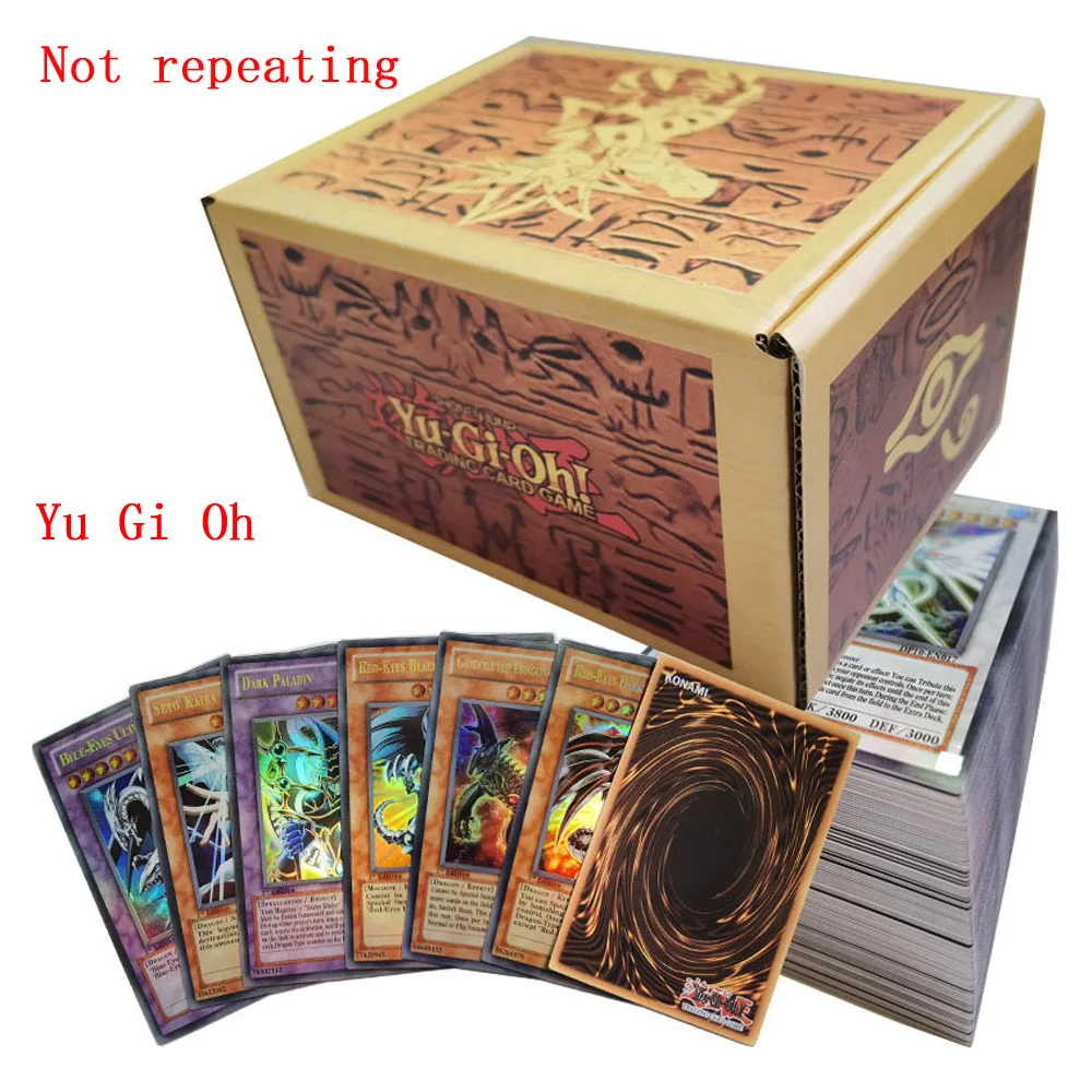 112Pcs Yu Gi Oh Cards Anime Holographic English Card Wing Dragon Giant Soldier Sky Battle Game Yu-Gi-Oh! Kids Toy Gift