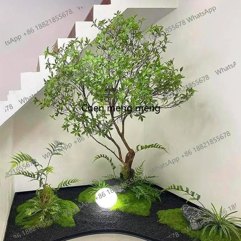 Hot sales Simulation olive tree,   floor simulation green plant indoor living room window background decoration decoration lands