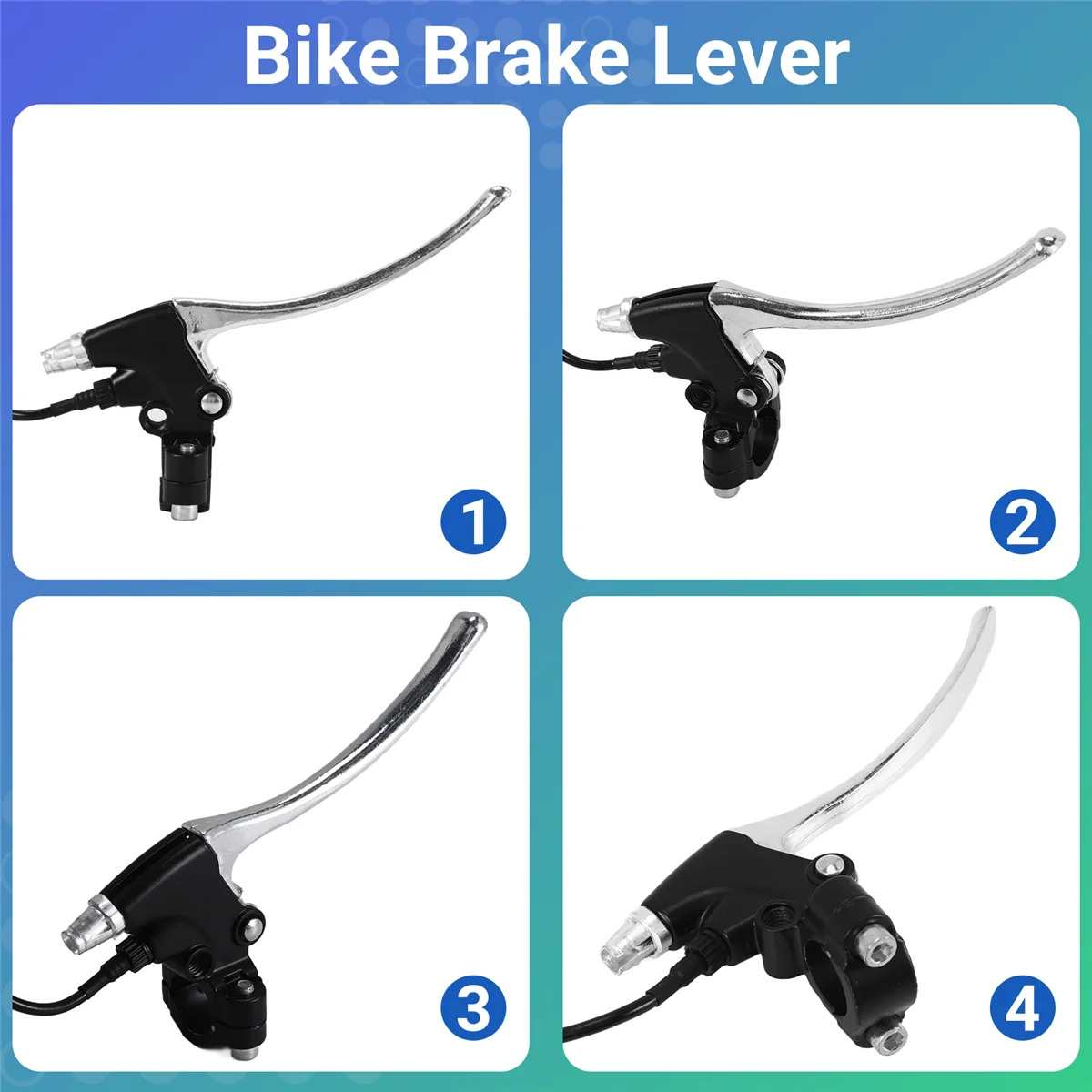 1 par de palancas de freno de bicicleta eléctrica, palancas de freno de corte, piezas de ciclismo para bicicleta eléctrica y Scooter