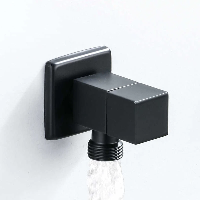 Angle Valve Water Control  Brus Gold Corner  Bathroom Tap   1/2 Stainless Steel Black  valves