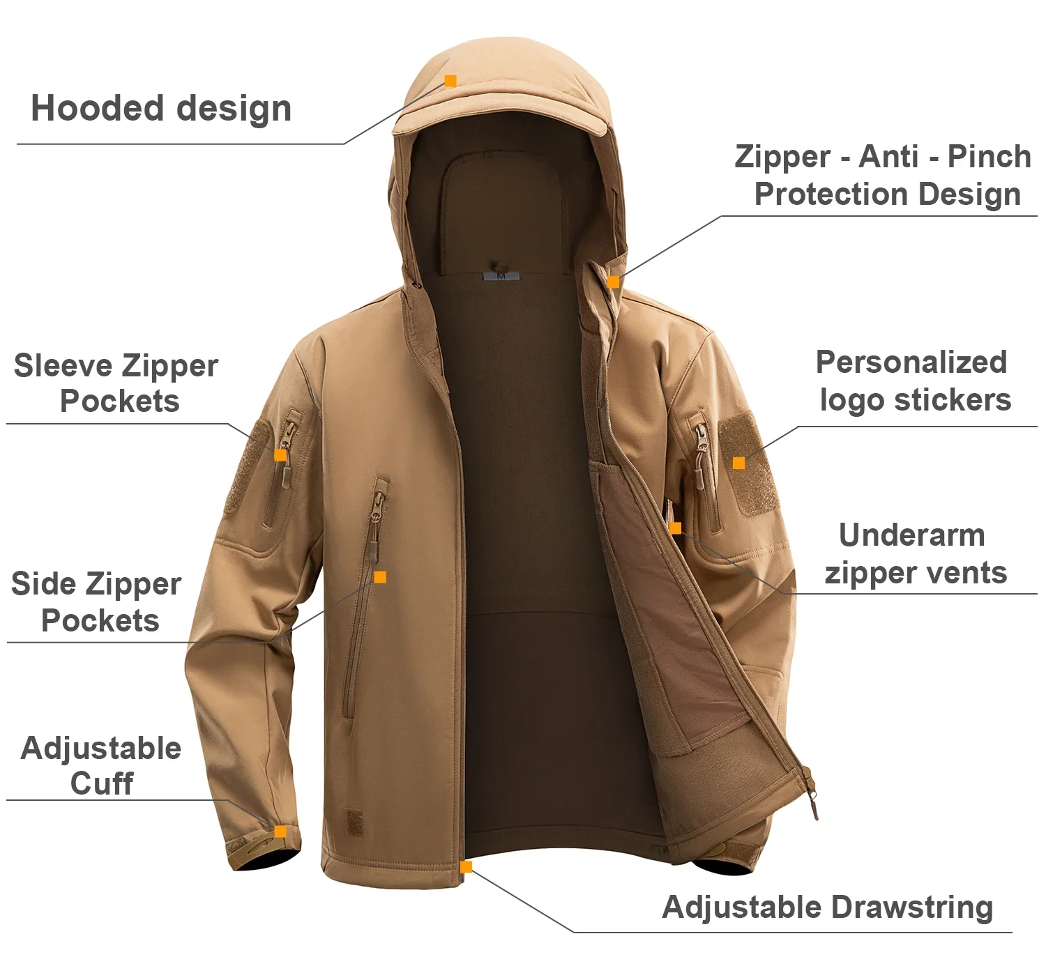 New Military Waterproof Police Security Softshell Jackets Men Tactical Hunting windbreaker Coat hiking  camping security Jacket