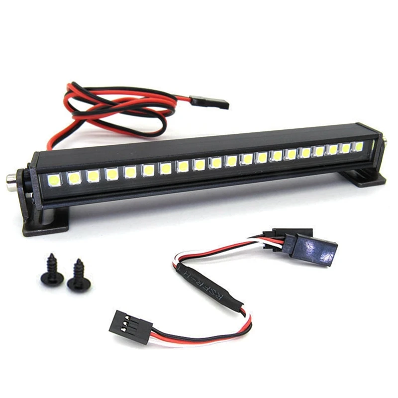 ●LED Roof Lamp Lights Bar with Conversion Cable for D12 C14 C24 C34 MN D90 MN99S RC Car Upgrade Parts Accessories-A57M