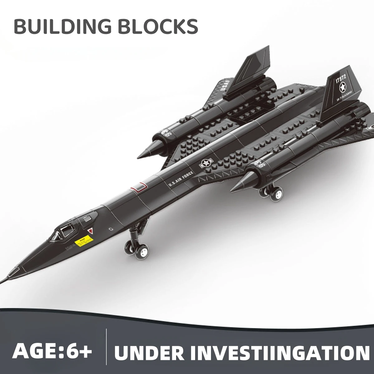 SR-71 blackbird eua força aérea reconhecimento avião modelo lutador montagem bloco de construção brinquedo crianças bloco brinquedos presente 183 pçs