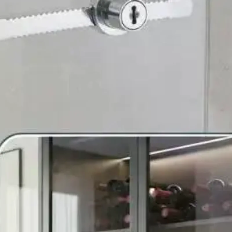 Durable Practical Cabinet Glass Door Lock+Keys For Reptile Showcase Display Case