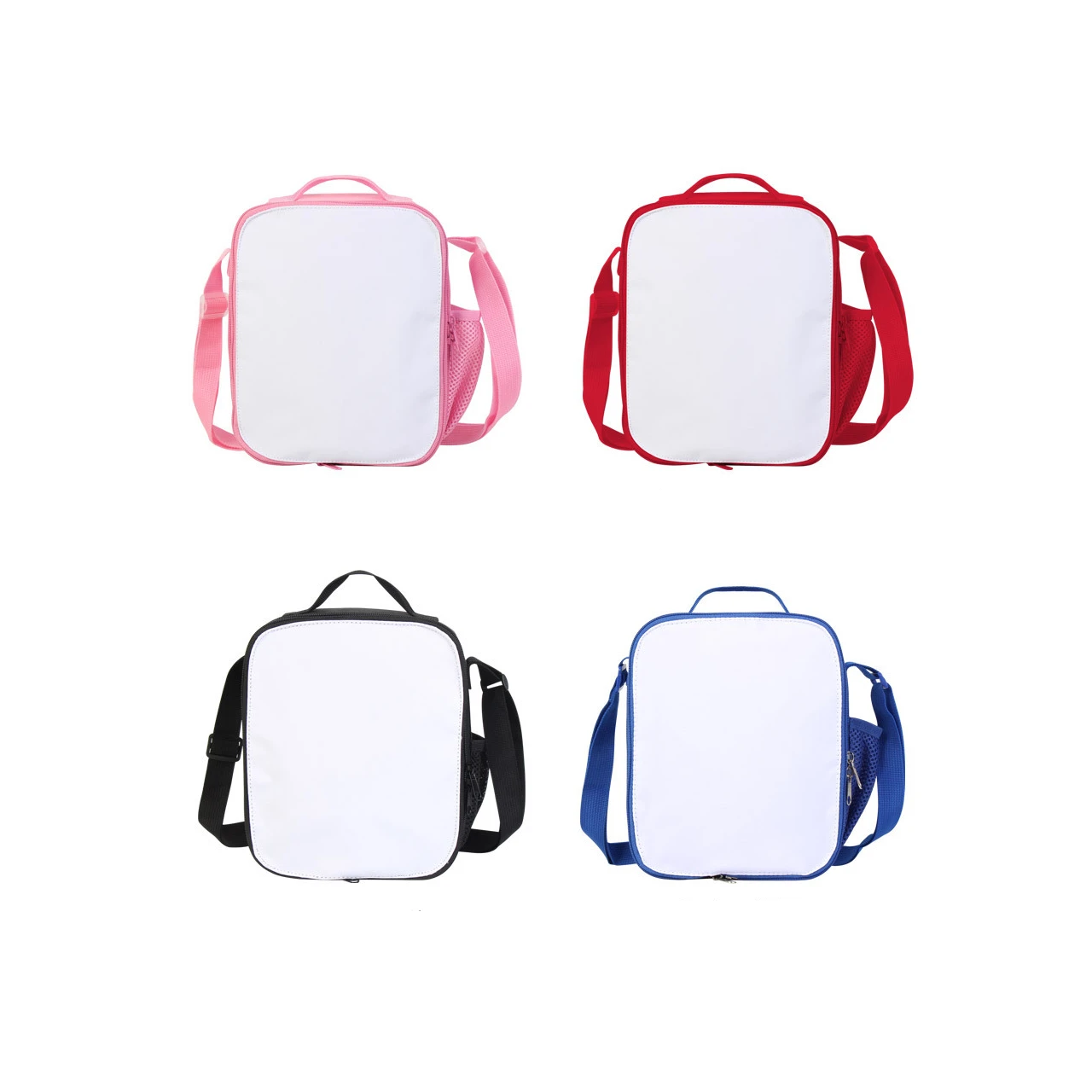 Thermal Sublimation Blank For Print Insulate Lunch Bag Cooler Lunch Box Shoulder Handbag Keep Warm Lunch Bag for Outdoor Office