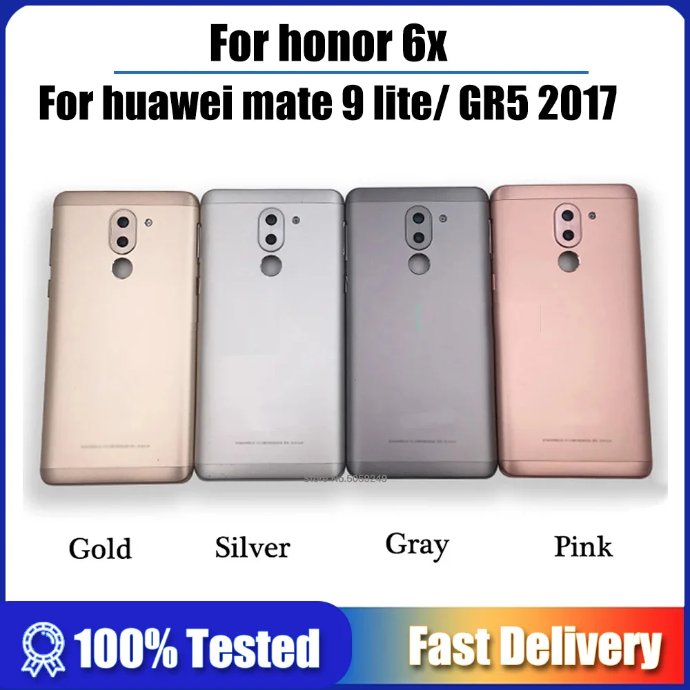 For Huawei Honor 6X Back Battery Cover FOR Huawei Mate 9 Lite / GR5 2017 BLL-L21 BLL-L22 Back Door Housing case Rear parts