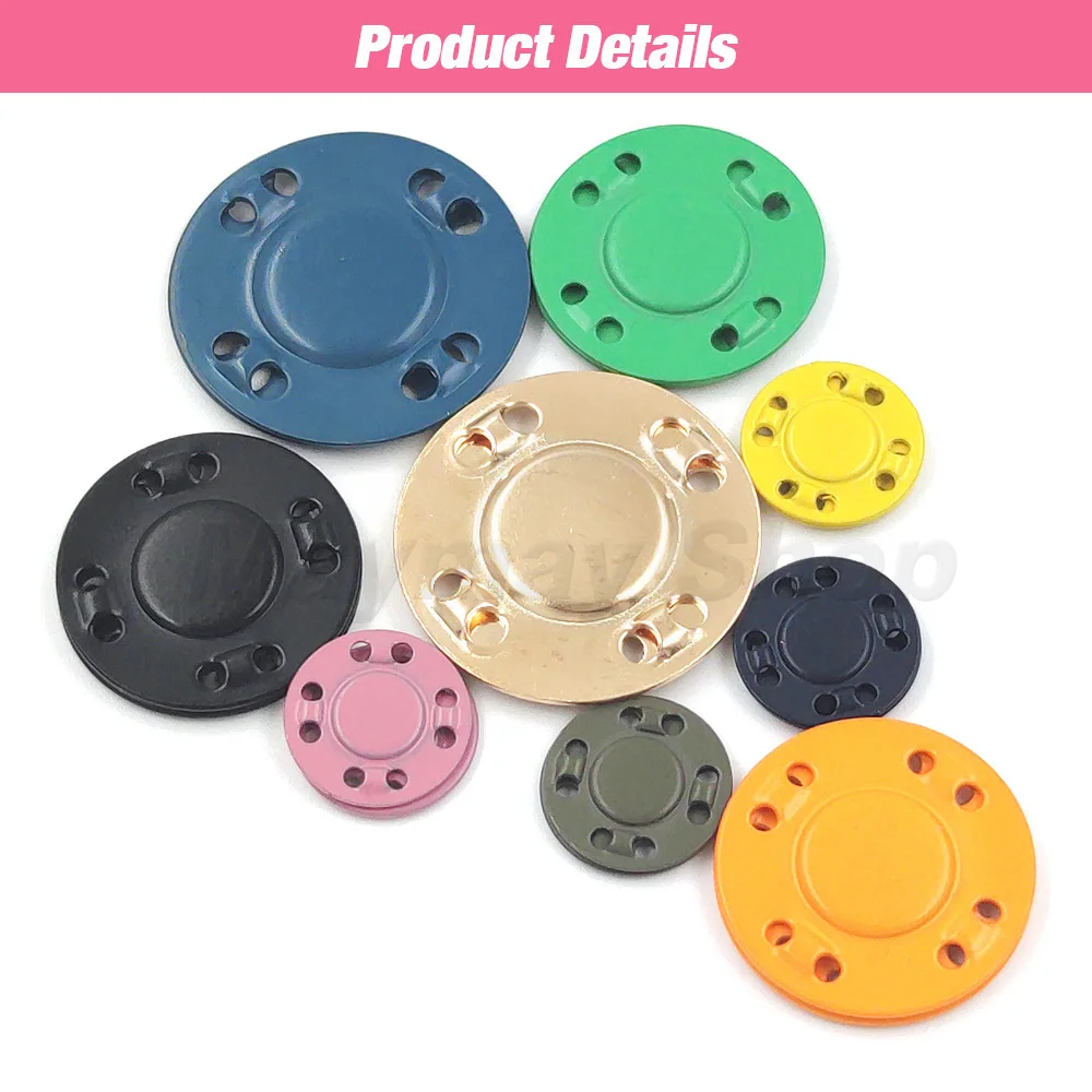 5 Pairs Magnetic Buttons Invisible Button Sewing Supplies For Jacket Coat Cardigan Bag Handmade Sewing Snap Clothing Decoration