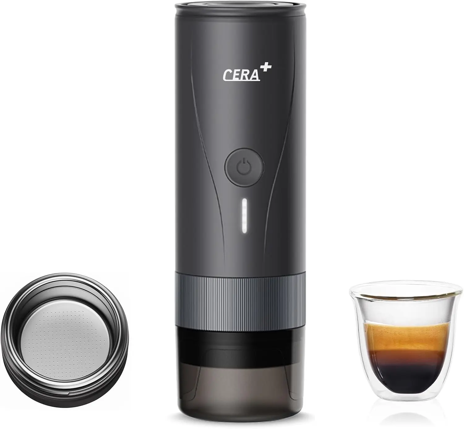 CERA+ Portable Espresso Maker Pro (51mm Basket) & Gift Box, Self-Heating Electric Espresso Machine for Ultra-Fine coffee Grind,
