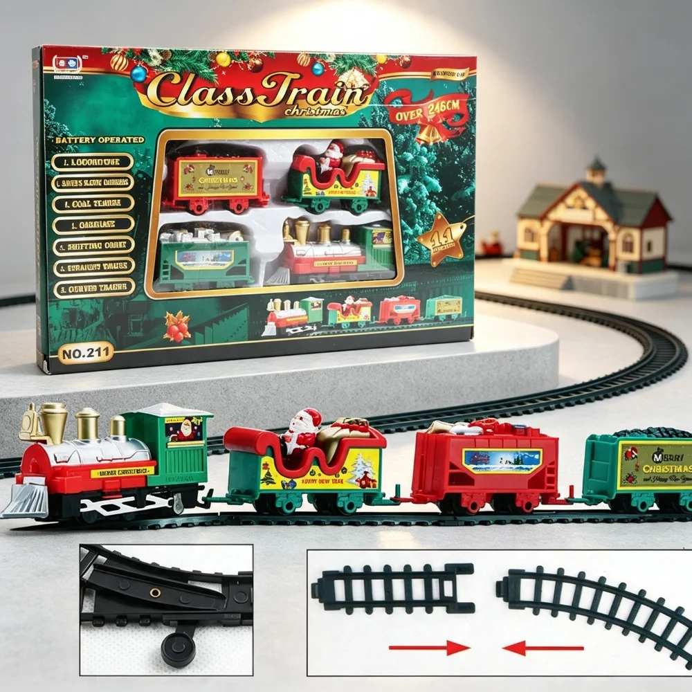 Toy Train Track Set - 2026 HOT Zestaw Świątecznego Pociągu Zestaw