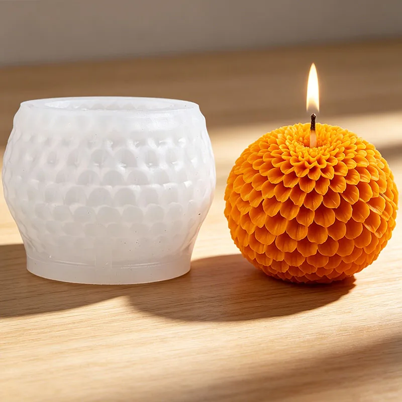 3D Flower Candle Silicone Mold for Wedding Valentine's Day Hibiscus Daisy Dahlia Tulip Vase Scented Aroma Soap Wax Ornament Mold - view 6