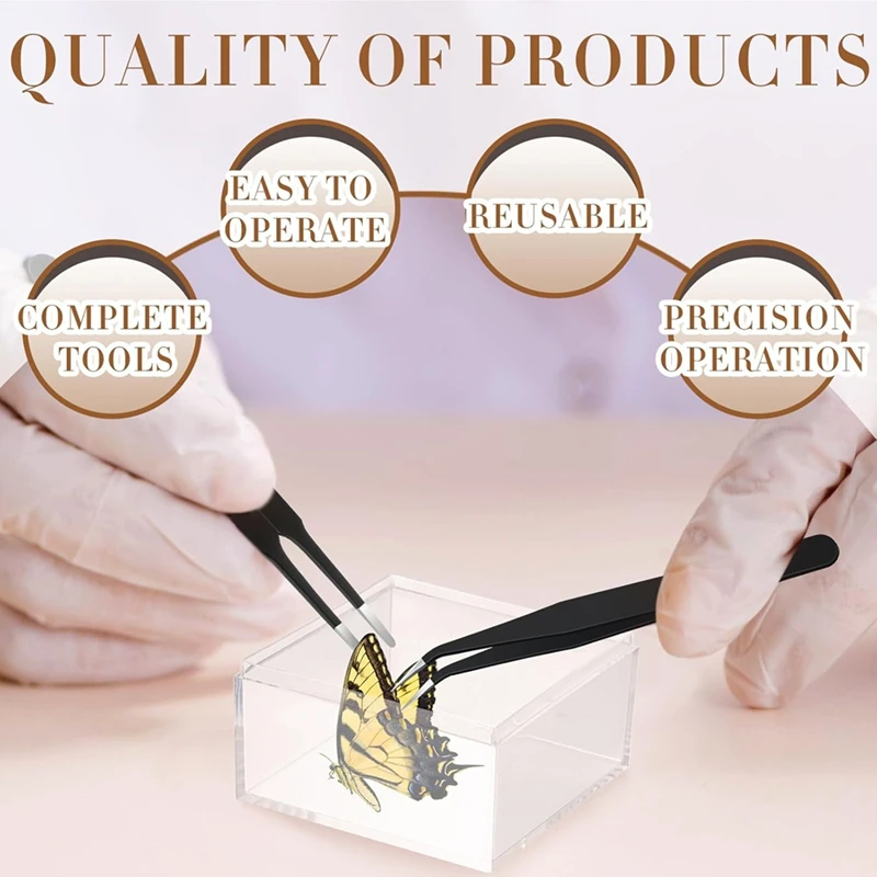 14Pc Insect Specimen Gereedschap Kit Insect Pinning Block, Insect Pinning Board EVA Foam Board, voor Insect Collection Entomologie