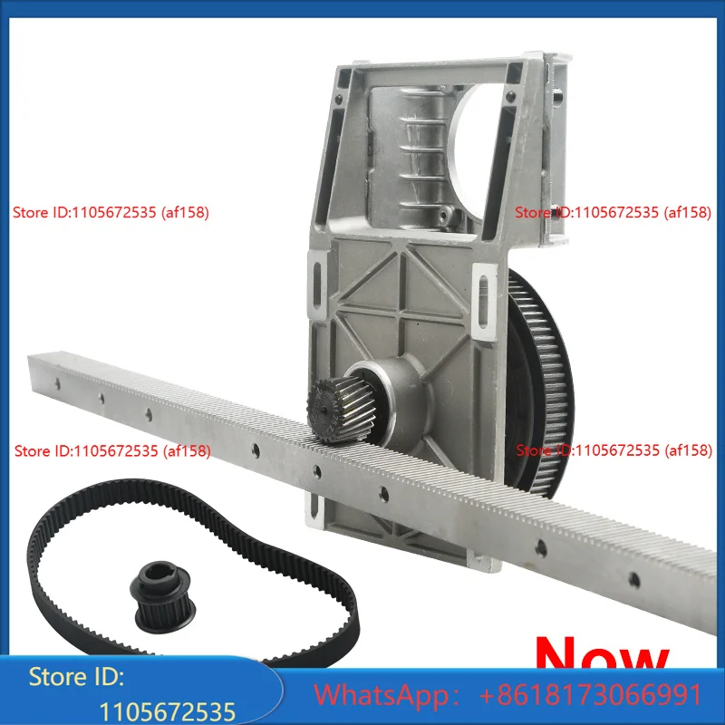 Hycnc Gear Box Ratio 5:1 Synchronous Reducer 1.25m 1.5m Module Cnc 1:5 Rack Straight Spur Helical Teeth Gearbox Linear Guideway