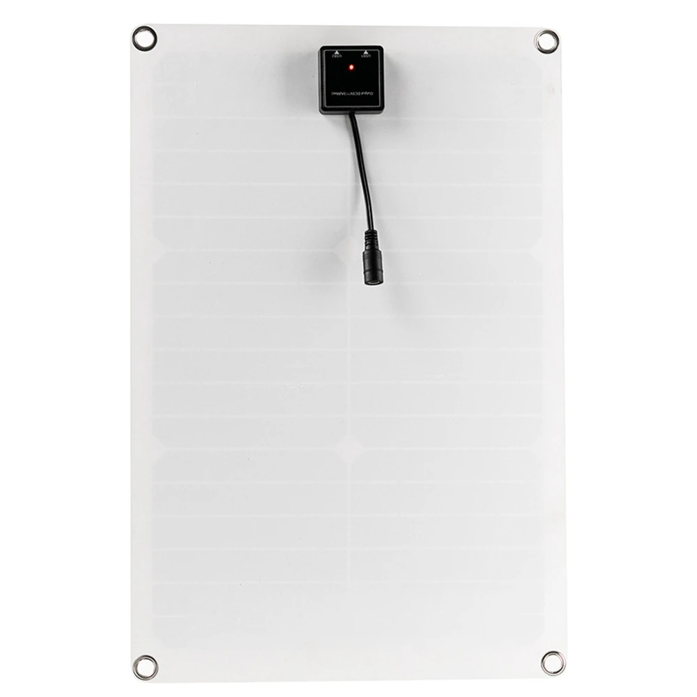 20W Solar Power Panels Outdoor Monocrystalline 18V Semi-Flexible Solar Panels to Generate Photovoltaic