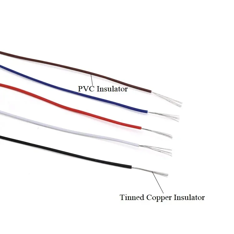 UL1571  Electronic Wire 32 30 28 26 24 22 20 18 16 AWG PVC Insulated Tinned Copper Environmental DIY Cord LED Line