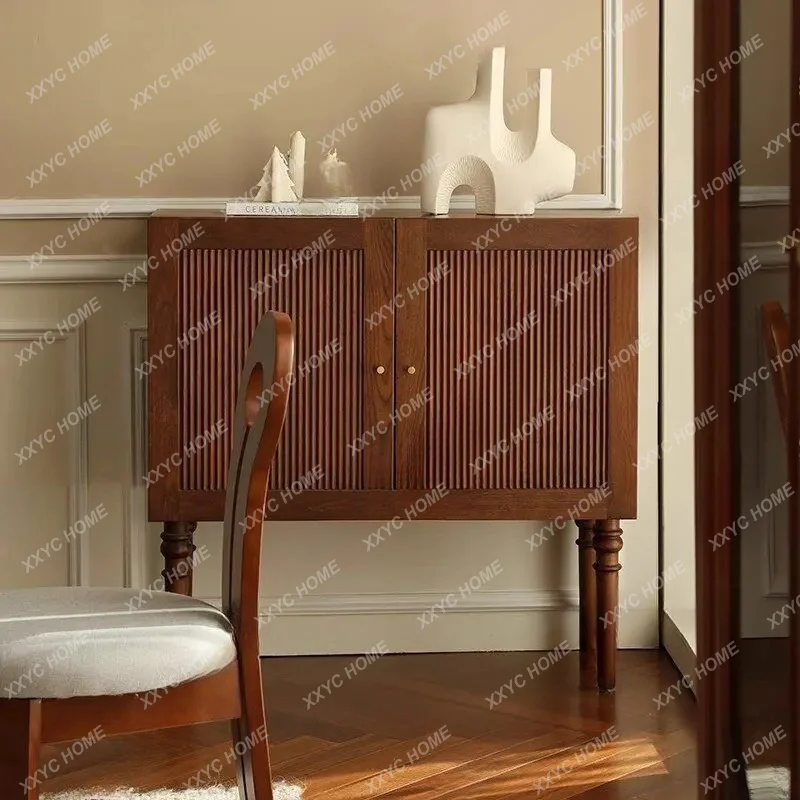 

retro solid wood dining side cabinet small apartment living room antique entrance cabinet wine cabinet