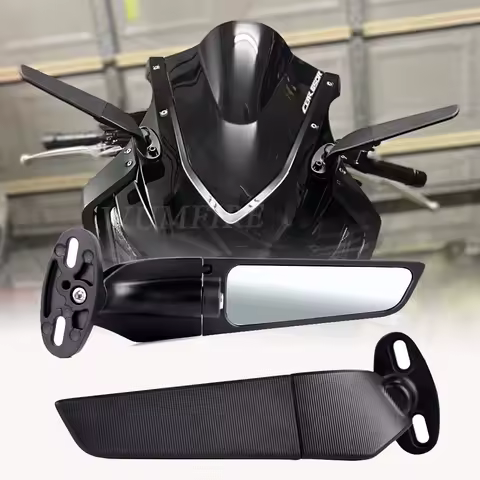 For Honda CBR1000RR CBR600RR CBR 250R 300R 400RR 500R Motorcycle Mirror Modified Wind Wing Adjustable Rotating Rearview Mirror