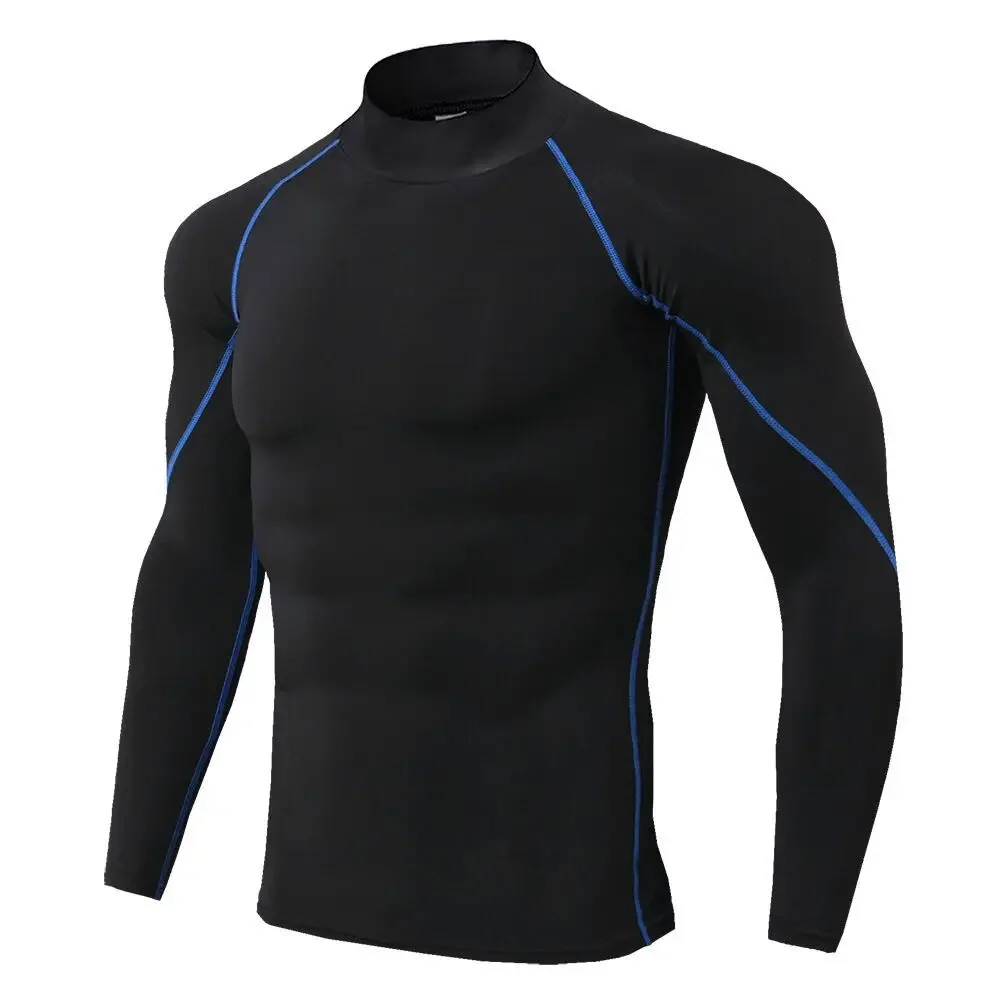 Men Sport T-shirt Quick Dry Bodybuilding Running Shirt Long Sleeve Compression Top Gym T Shirt Men Fitness Tight - view 2