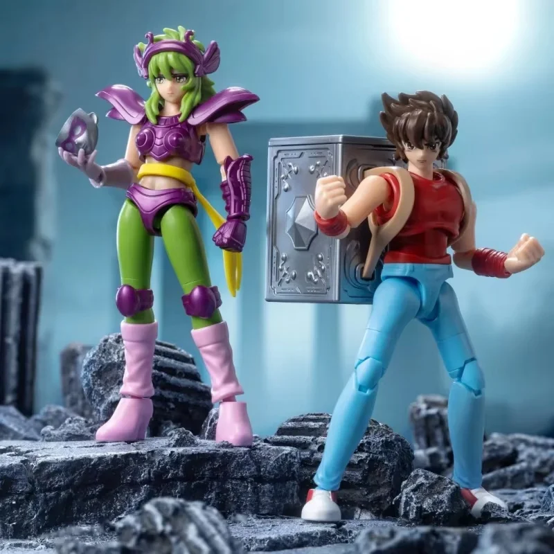 جديد حار بيع حقيقية Blokees Saint Seiya Galaxy Ver.2 سلسلة صندوق أعمى تراث الذهب القديسين الحلي هدايا عيد الميلاد