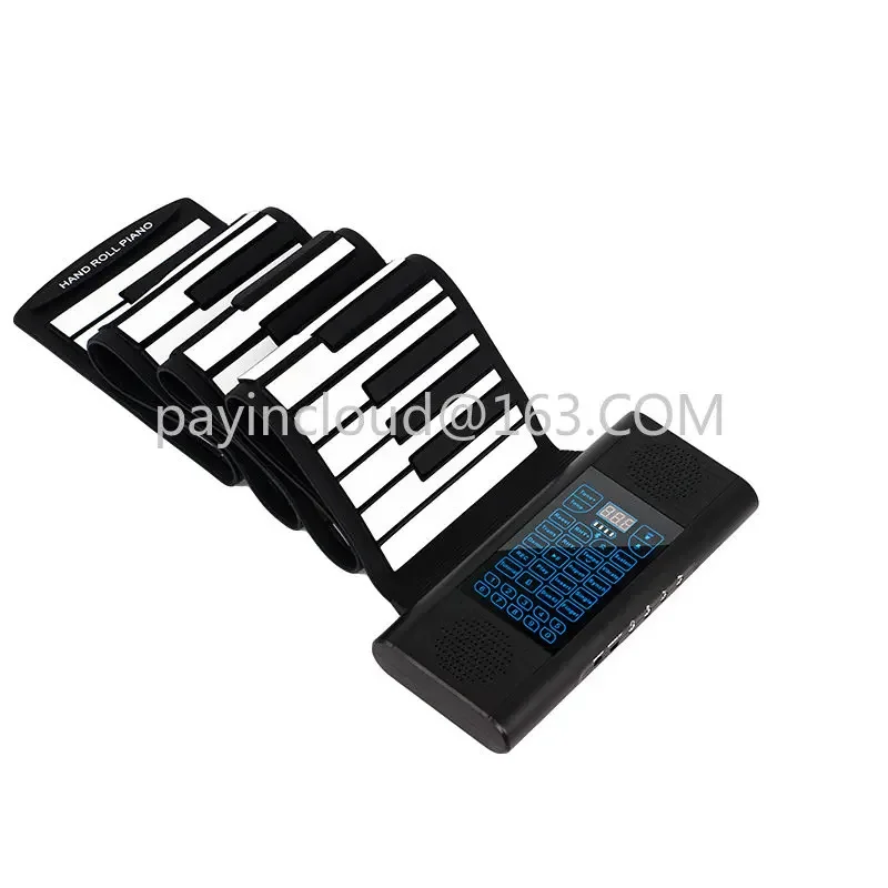 

Double Speaker Hand Roll Piano 88 Key Thickened Silicone Folding Electronic Keyboard Adult