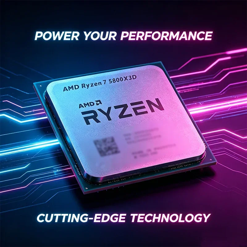 AMD R7 5800X3D Ryzen 7 Gaming Processor New Ryzen 5000 Series 5 GHz 8-Core 16-Thread CPU Processor DDR4 96 MB 105W  Loose Pie
