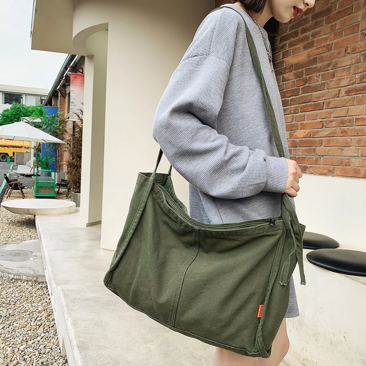 

Сумка для учебных принадлежностей, портативная школьная сумка для учащихся, многофункциональная сумка для занятий, хлопковая сумка-тоут для художников, сумка через плечо для хранения, сумка для книг