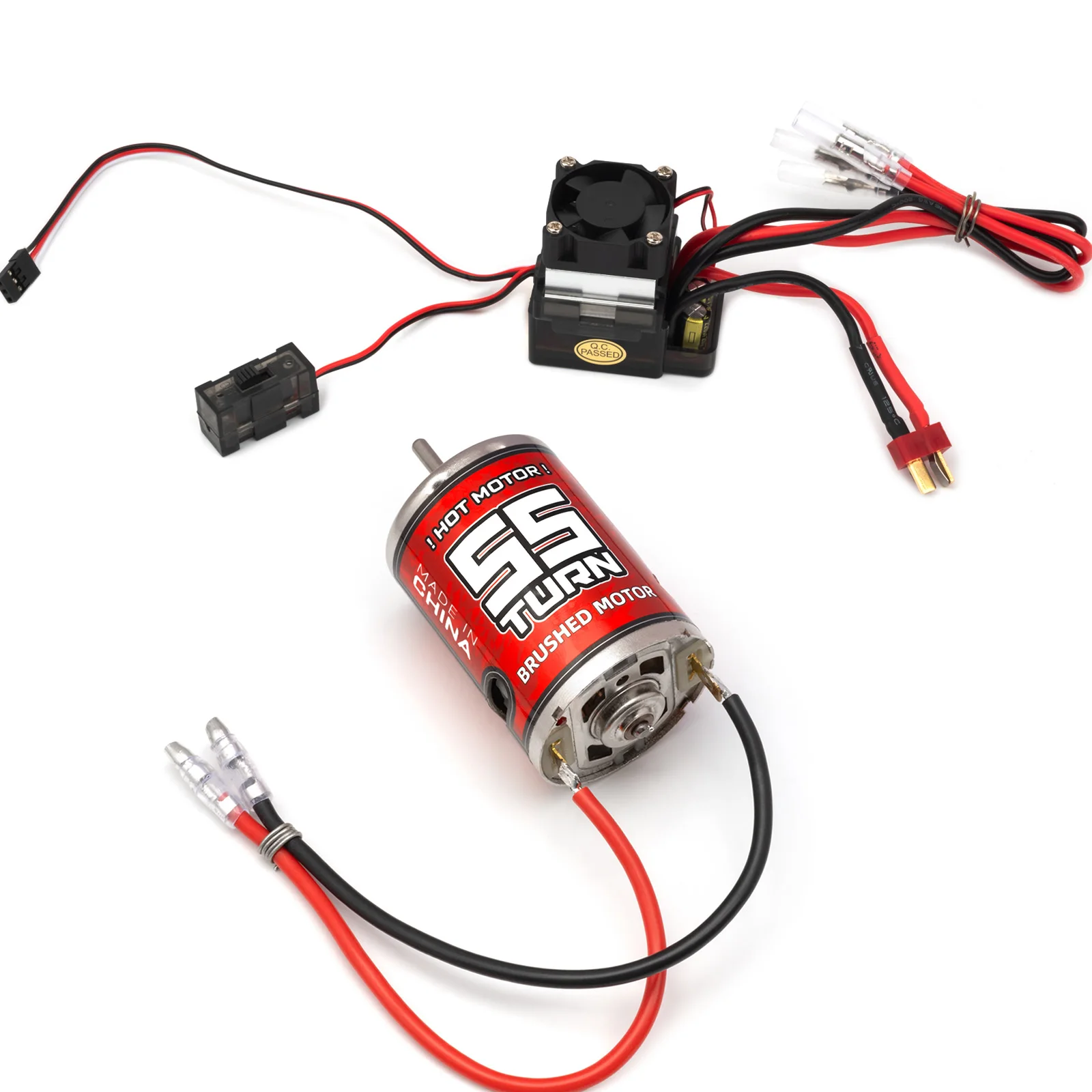 RC Waterproof 540 Brushed Motor ESC Combo 12T 16T 25T 40T 55T 75T for 1/10 RC Off-Road Crawler Buggy Truck RC Spare Parts image 3